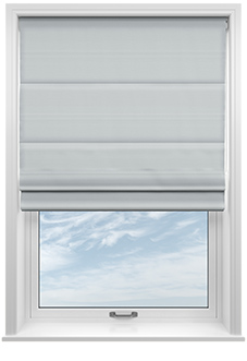 Saltaire, Castle Grey - Motorised Roman Blind